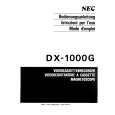 NEC DX1000G Instrukcja Obsługi